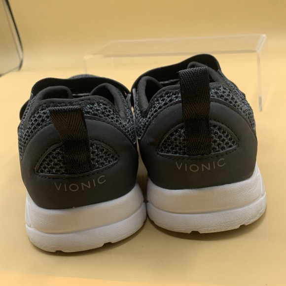 Vionic Aimmy Adjustable Straps Supportive Walking Sneakers Size 10 Black - Picture 4 of 7